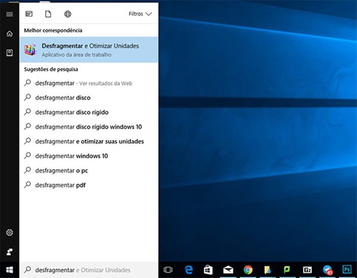 tela de configuração